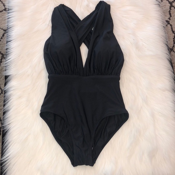 Anthropologie Allihop Zinnia Plunge One Piece Swim - Picture 4 of 8